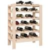vidaXL Wine Rack 24.2x11.8x32.3" Solid Wood Pine