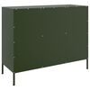 vidaXL Sideboard Olive Green Cold-Rolled Steel Medium Adjustable Feet