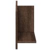 vidaXL Wall Cabinet Brown Oak Engineered Wood Medium Wall Cabinet