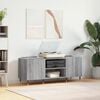 vidaXL Record Cabinet Grey Sonoma Engineered wood, Iron Medium