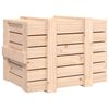 vidaXL Storage Box Natural Pine Solid Pine Wood