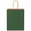 vidaXL Paper Bags 50 pcs with Handles Green 18x8x22 cm
