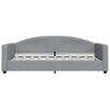vidaXL Day Bed Light Gray Fabric (100% polyester), metal, solid wood Twin
