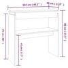 vidaXL Console Table Grey Sonoma Engineered Wood Narrow Console Table