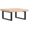 vidaXL Basin Shelf Oak, Black Solid Oak Wood, Steel 19.7 x 19.7 in
