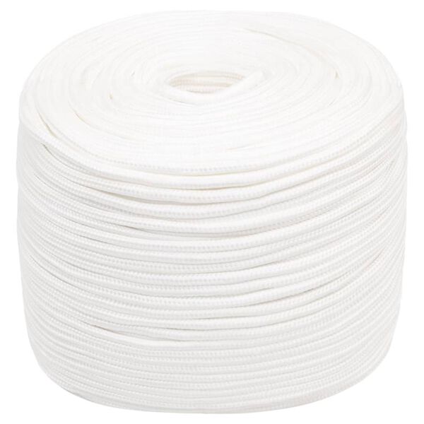 vidaXL Boat Rope Full White 0.39 " 82.0 ' Polypropylene