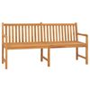 vidaXL Garden Bench Warm Brown Solid Teak Wood 71 in long bench Durable