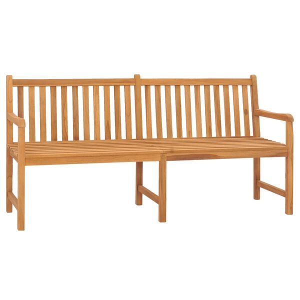 vidaXL Garden Bench Warm Brown Solid Teak Wood 71 in long bench Durable
