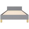 vidaXL Bed Frame With Headboard Light grey