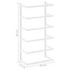 vidaXL Towel Rack White Steel Towel Rack Rectangular Modern