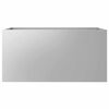vidaXL Planter Silver Galvanized Steel Medium Durable Planter