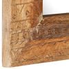 vidaXL Mirror Natural wood grain Solid mango wood 19.7 in square