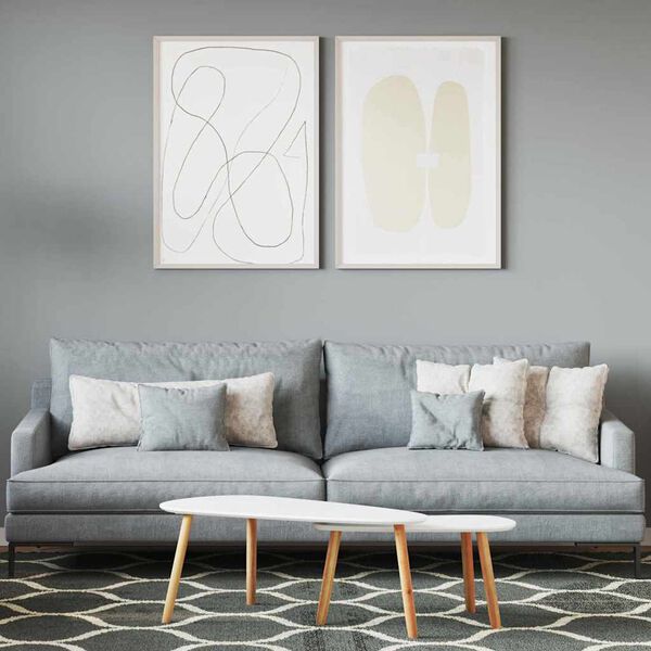 vidaXL Wall Paint Grey 6.50 x 6.50 x 6.26 in Wall Print