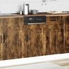 vidaXL Dishwasher Panel Smoked Oak Engineered Wood Medium Durable