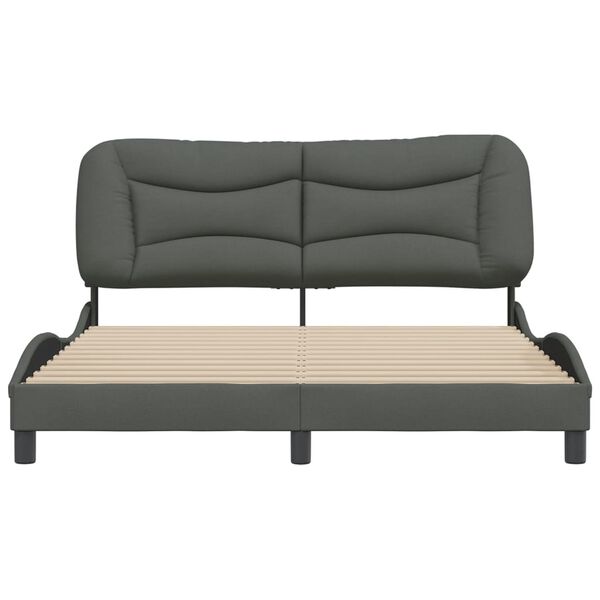 vidaXL Bed Frame Dark Grey