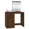 vidaXL Dressing Table Brown Oak Engineered Wood