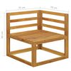 vidaXL Garden Bench Cream white and wood