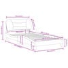 vidaXL Bed Frame Cappuccino