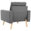 vidaXL Armchair Light grey