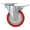 vidaXL Swivel Casters with Double Brakes 4 pcs 3.94 "