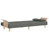 vidaXL Sofa Bed Dark Grey Fabric (100% polyester), Plywood Full