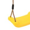 vidaXL Outdoor Swing Seat Yellow Polyethylene Adjustable Saddle Shape