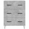 vidaXL Highboard Concrete Grey Engineered Wood, Metal