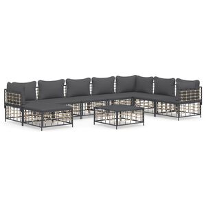 vidaXL Garden Lounge Set Anthracite
