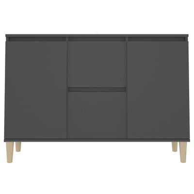 vidaXL Sideboard Gray 40.7"x13.8"x27.6" Engineered Wood