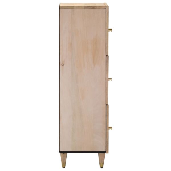 vidaXL Highboard 15.7"x13"x43.3" Solid Wood Mango