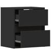 vidaXL TV Wall Cabinet Set of 2 Black Engineered Wood