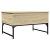 vidaXL Coffee Table Sonoma oak Engineered wood and metal