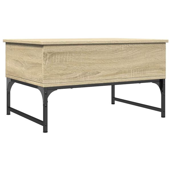 vidaXL Coffee Table Sonoma oak Engineered wood and metal