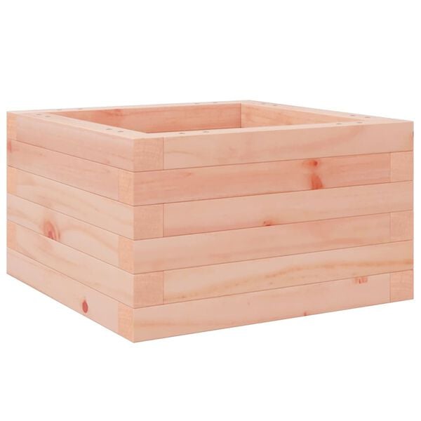 vidaXL Garden Planter Natural wood Solid Douglas wood 15.7x15.7x9.1 in