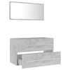 vidaXL Bathroom Furniture Set Concrete Grey Engineered Wood
