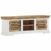 vidaXL TV Cabinet Brown and white Solid mango wood Standard TV Cabinet