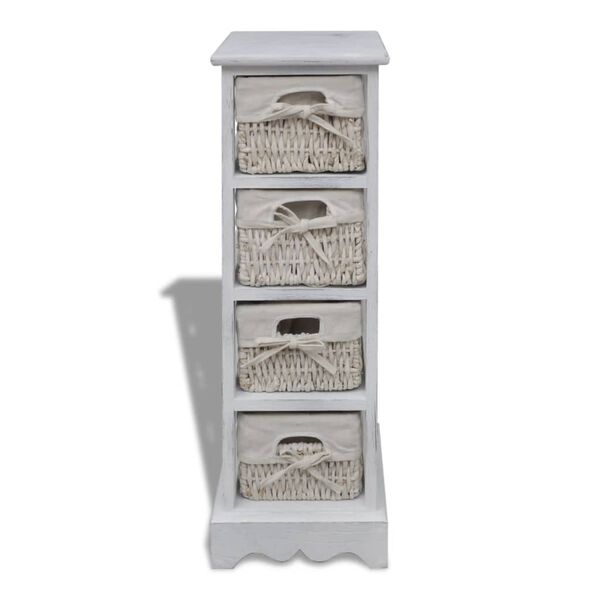 vidaXL Storage Rack White