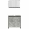 vidaXL Bathroom Furniture Set Concrete Grey Engineered Wood Medium