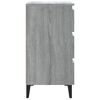 vidaXL Bed Cabinet Grey Sonoma Engineered wood 15.7x13.8x27.2 in
