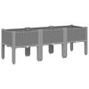 vidaXL Garden Planter Light grey Polypropylene 47.2 x 15.7 x 16.5 in
