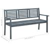 vidaXL Bench Grey Solid eucalyptus wood 59.1 in wide Durable Bench