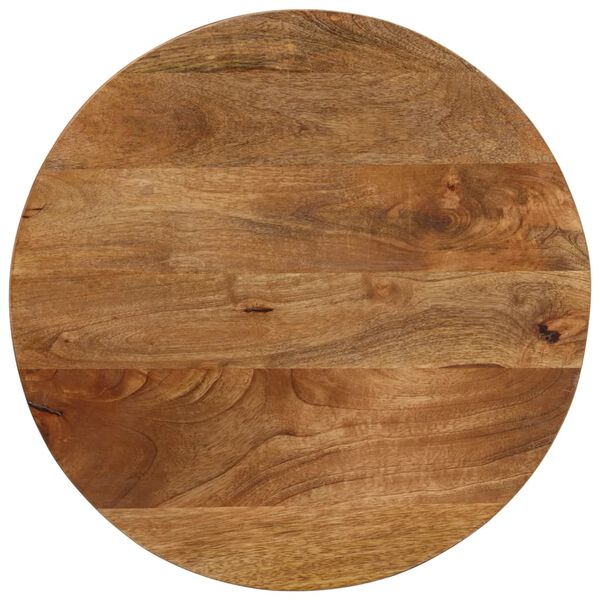 vidaXL Table Top Oak Solid mango wood Small Durable Table Top Round