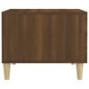 vidaXL Coffee Table Brown Oak Engineered wood, solid eucalyptus wood