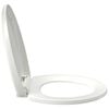 vidaXL Soft-close Toilet Seat with Quick-release Design White
