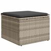 vidaXL Garden Sofa Set Light Grey PE Rattan Large Modular