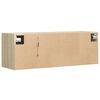 vidaXL TV Wall Cabinet Sonoma Oak Engineered Wood Compact Wall Mounting