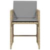 vidaXL Garden Chair Set of 4 Mix beige