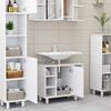 vidaXL Bathroom Furniture Set White Engineered wood Storage