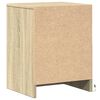 vidaXL Bedside Cabinet Set of 2 Sonoma oak Engineered wood Standard