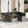 vidaXL Garden Sofa Set Grey, Dark grey